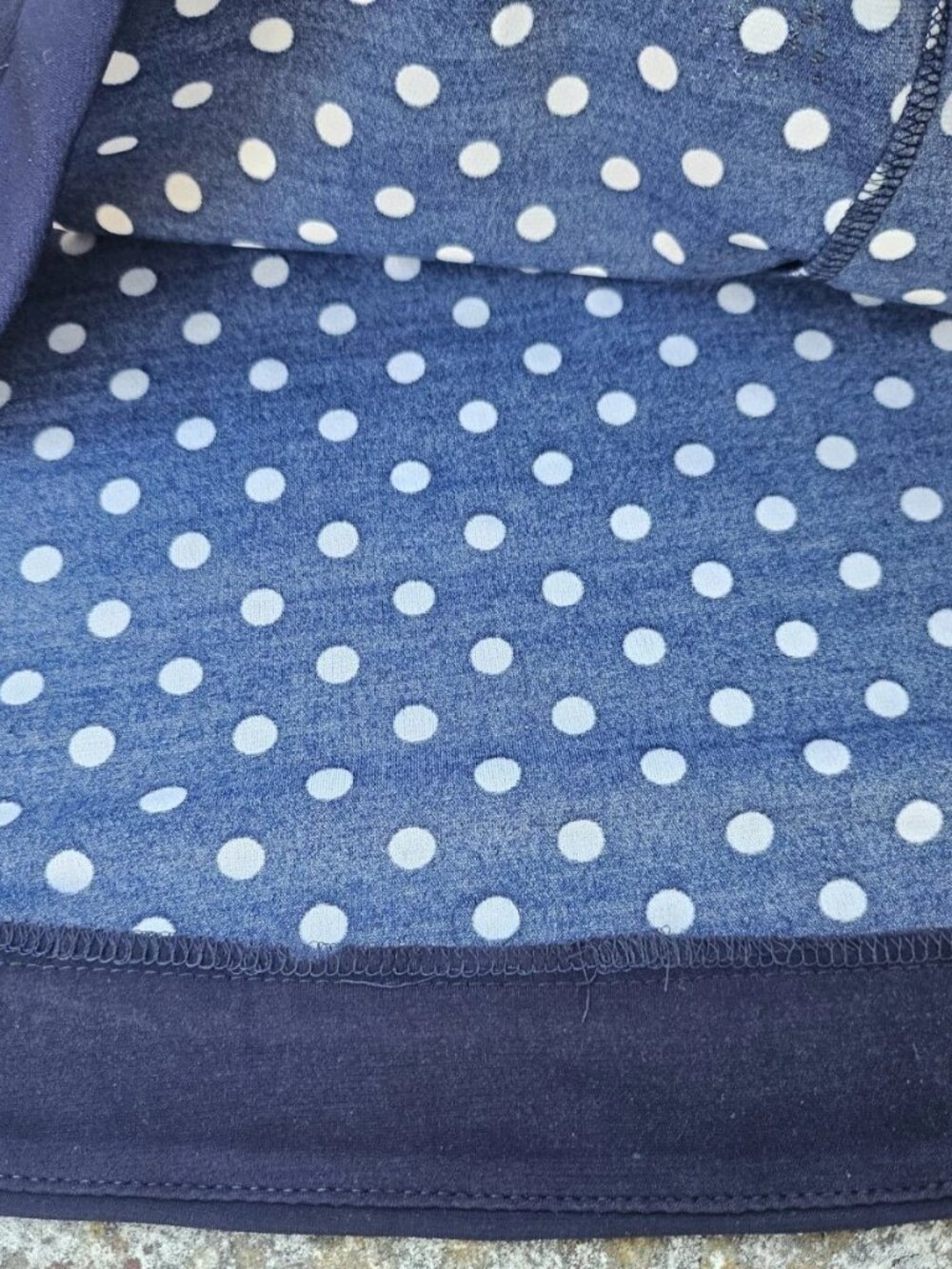 Chaps Women Dress Sleeve Less Polka Dot Navy Blue Fit and Flare Dress Size L/G - Picture 11 of 12